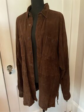 Jack Nicklaus Golden Bear suede shirt jacket